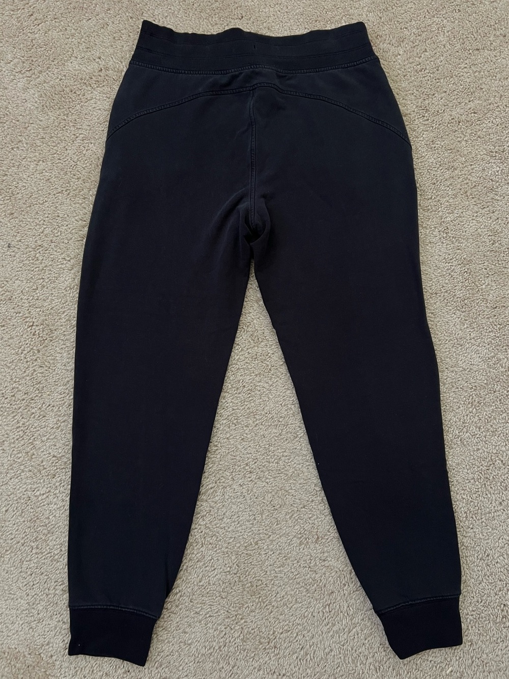 Athleta Balance Jogger Black Athleisure Sweat Pants Soft Knit Size Small Comfort - Picture 7 of 7